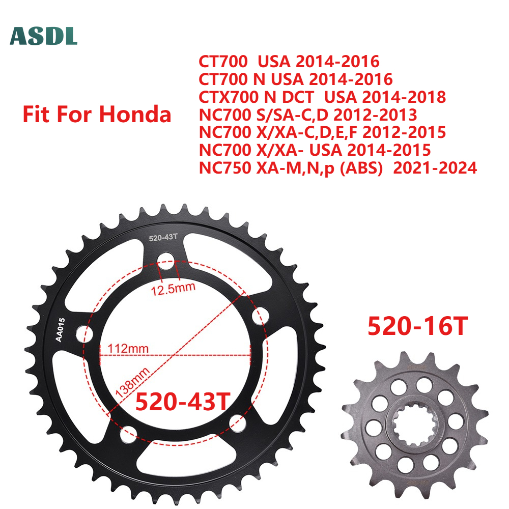 530 Chain - Honda CT700 NC700 NC750 520 43T